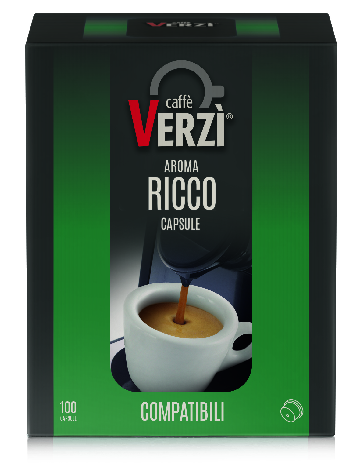 80 Capsule Caffè Verzì Ricco Compatibili Caffitaly - La Brasiliana